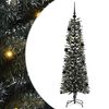 vidaXL Kunstig juletre med 150 LED gr&oslash;nn 150 cm PVC og plast og st&aring;l