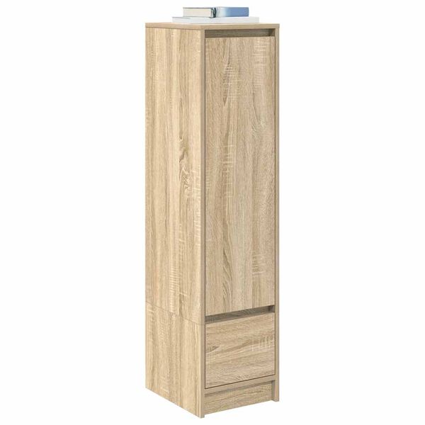 vidaXL Highboard sonoma eik 29,5x34x119,5 cm konstruert tre