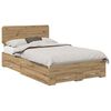 vidaXL Sengestamme med skuff Artisan Eik 120 x 190 cm Konstruert tre