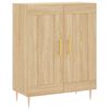 vidaXL Highboard sonoma eik 69,5x34x180 cm konstruert tre