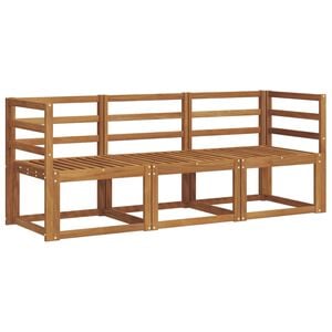 vidaXL Utend&oslash;rs sofa-sett 3 pcs Naturlig