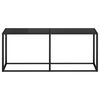 vidaXL Konsollbord svart 180x35x75,5 cm herdet glass