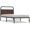vidaXL Sengeramme uten madrass brun eik 100x190 cm konstruert tre