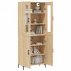 vidaXL Highboard sonoma eik 69,5x34x180 cm konstruert tre