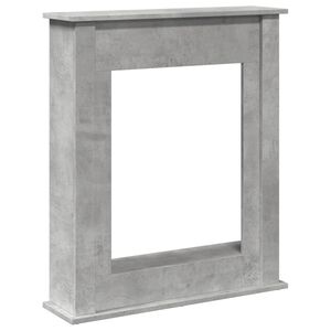 vidaXL Peisramme betonggr&aring; 75x20x87,5 cm konstruert tre