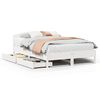 vidaXL Sengeramme uten madrass hvit 140x190 cm heltre furu