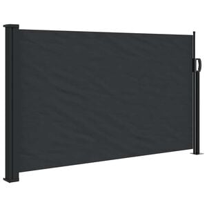vidaXL Uttrekkbar sidemarkise svart 117x300 cm