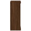 vidaXL Skjenk med LED-lys brun eik 41x37x100 cm
