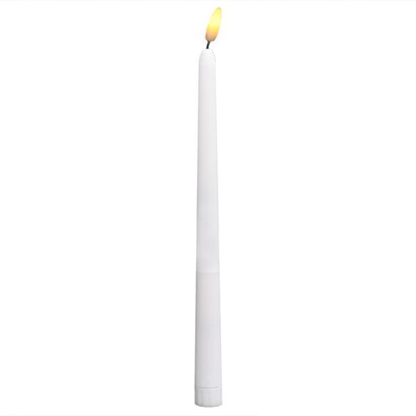 vidaXL Flammefrie elektriske LED-stearingslys 12 stk varmhvit