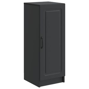 vidaXL Serviesskap Svart 33 x 34,5 x 87 cm Konstruert tre