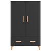 vidaXL Highboard svart 70x31x115 cm konstruert tre