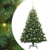 vidaXL Kunstig juletre med 150 LED med stativ gr&oslash;nn 150 cm PE og PVC