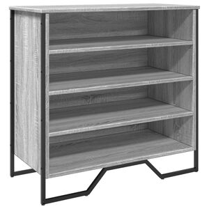 vidaXL Skohylle gr&aring; sonoma 80x38x78 cm konstruert tre