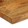 vidaXL Bordplate 80x80x3,8 cm naturlig kant heltre mango