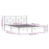 vidaXL Sengeramme 120x190 cm Small Double heltre