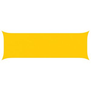 vidaXL Solskygge seil Gul 6 x 2 m 100% polyester Oxford