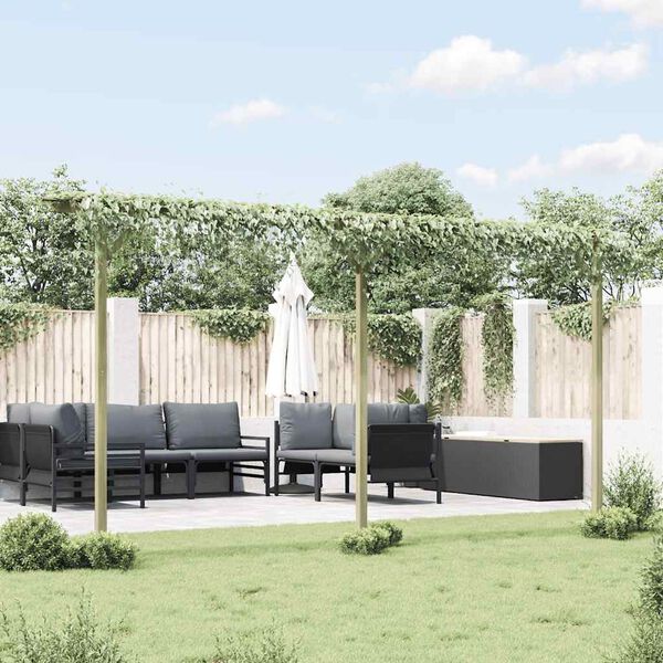 vidaXL Hagepergola 410x40x203 cm tre