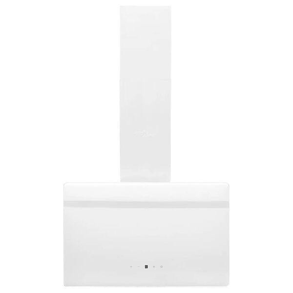 vidaXL Vegghengt kjøkkenvifte 60 cm stål og herdet glass hvit