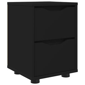 vidaXL Nattbord med skuff Svart 30,5 x 30 x 43 cm Konstruert tre
