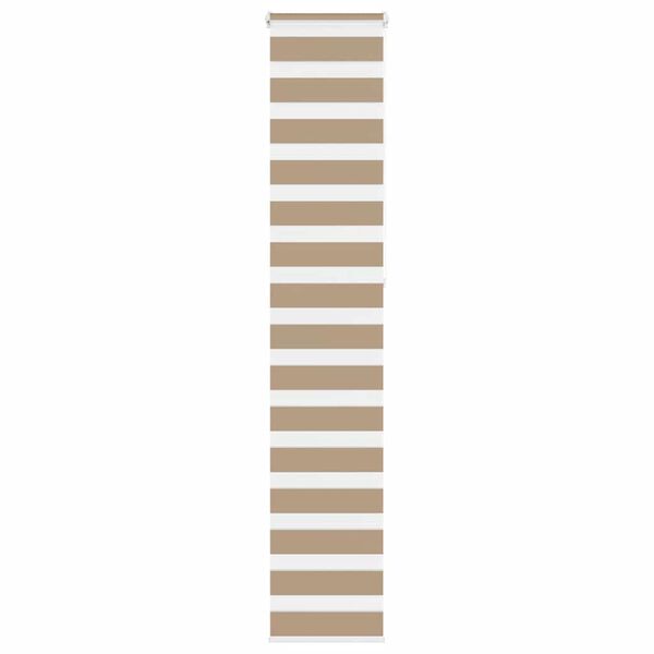 vidaXL Sebragardin sandbrun 45x230 cm stoff bredde 40,9 cm polyester