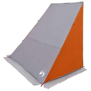 vidaXL Bakluketelt 190 x 150 x 185 cm Vanntett Gr&aring; og Oransje taft