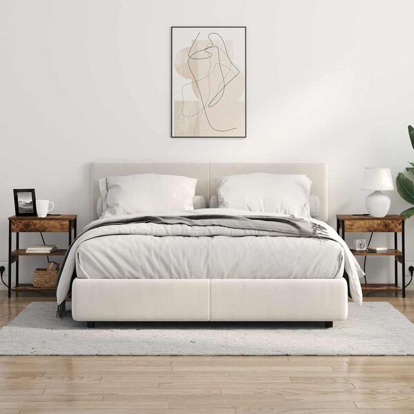 vidaXL Nattbordskap R&oslash;kt eik 41 x 31 x 51 cm Konstruert tre