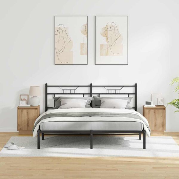 vidaXL Nattbordskap 2 pcs Artisan Eik 39 x 34,5 x 50 cm Konstruert tre