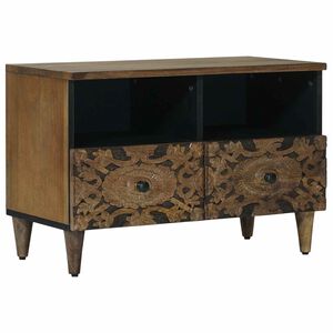 vidaXL TV-skap Brun 70 x 33,5 x 46 cm Massiv mango tre
