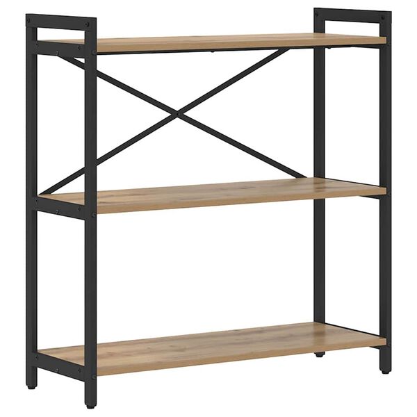 vidaXL Bokhylle Artisan Eik 80 x 30 x 85 cm Konstruert tre