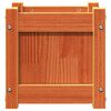 vidaXL Hageplantekasse voksbrun 31x31x31 cm heltre furu