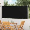 vidaXL Uttrekkbar sidemarkise 120 x 300 cm svart