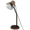 vidaXL Skrivebordslampe 25 W vintage sølv 18x18x60 cm E27