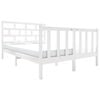 vidaXL Sengeramme hvit heltre furu 120x190 cm Small Double