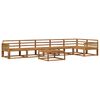 vidaXL Utend&oslash;rs sofa-sett 7 pcs Naturlig Solid akasietre