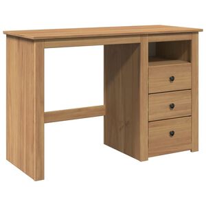 vidaXL Skrivebord PANAMA 112x45x75 cm heltre furu
