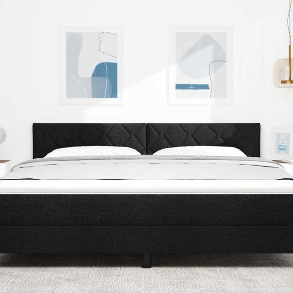 vidaXL Hodegavl med hodegjerde Svart 180 cm Kunstlær