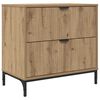vidaXL Nattbord artisan eik 63,5 x 36 x 61 cm Konstruert tre