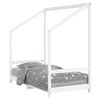 vidaXL Barnesengeramme hvit 80x160 cm heltre furu