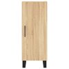 vidaXL Highboard sonoma eik 34,5x34x180 cm konstruert tre