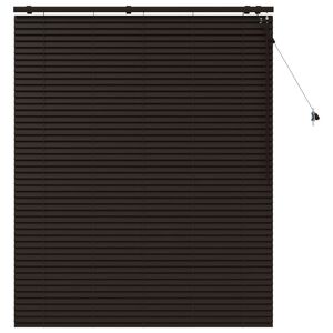 vidaXL Venetiansk persienne M&oslash;rk brun 130 x 160 cm 35 mm