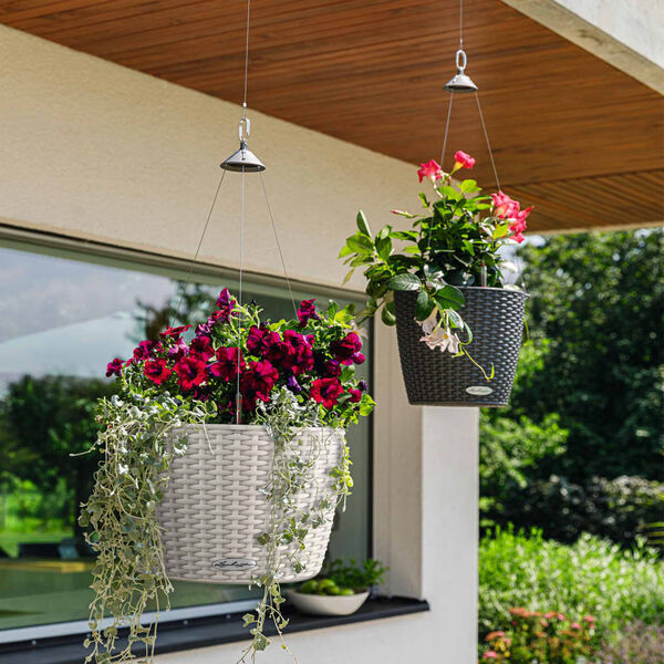 LECHUZA Hengende plantekasse NIDO Cottage 35 ALL-IN-ONE granitt