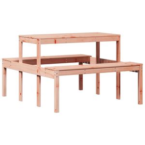 vidaXL Piknikbord 110x134x75 cm heltre douglasgran