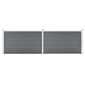 vidaXL Hagegjerde WPC 353x106 cm gr&aring;