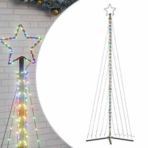 vidaXL LED juletre 495 LEDs Fargerike 300,5 cm