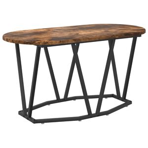vidaXL Kaffebord R&oslash;kt eik 80 x 40 x 40.5 cm Ingeni&oslash;rtre og metall
