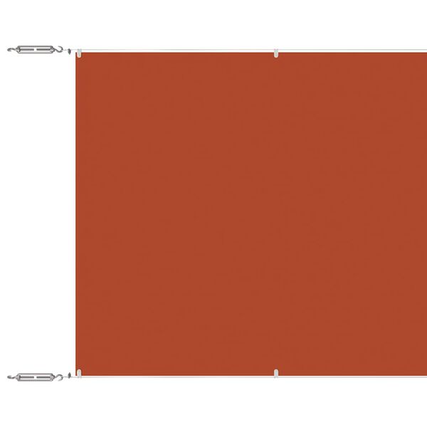 vidaXL Vertikal markise terrakotta 180x1200 cm oxfordstoff