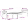 vidaXL Barneseng uten madrass 90x190 cm heltre furu