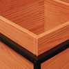 vidaXL Hageplantekasse voksbrun 80x40x50 cm heltre furu