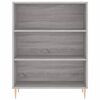 vidaXL Highboard gr&aring; sonoma 69,5x34x180 cm konstruert tre