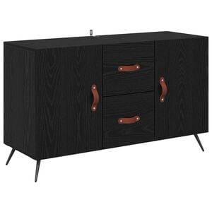 vidaXL Serviesskap Svart Eik 100 x 36 x 60 cm Konstruert tre